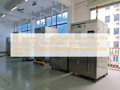 SPS-gesteuerte automatische Palettenreinigungsmaschine mit 80L Flüssigkeitstank und Trocknungszeit von 5 bis 15 Minuten, geeignet für verschiedene Palettentypen