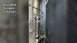 Automatischer Bildschirmreiniger. Robuster Edelstahlrahmen