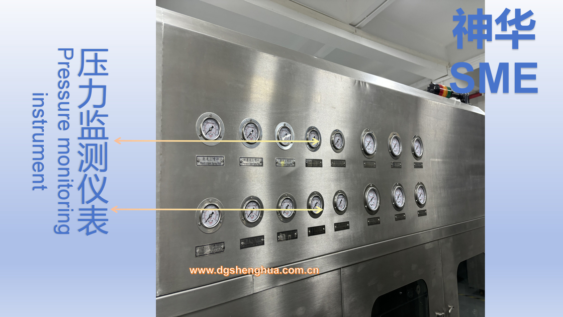 Rahmen des Edelstahl-SUS304 brausen Mini-LED ab und Mikro-LED-PWB schmelzen mit in Linie Reinigungssystem
