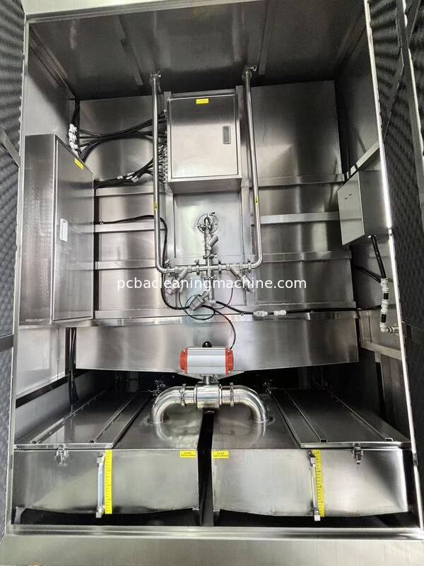 Machine Net Weight About 550KG Automatic Screen Cleaning Machine Stainless Steel Frame ABS Panels Cleaning Box Capacity 80L