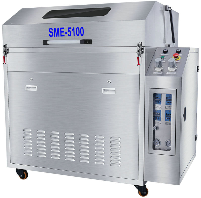 Druckluftbetriebene 1000-mm-Durchmesser-Rundkorb-Reflow-Ofen-Flussmittel-Kondensator-Waschmaschine